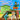 Painting-style album artwork for I’ll Be Waving As You Drive Away by Hayden Pedigo, featuring the artist in a cowboy hat driving a brown pickup truck past a green house under a blue sky with clouds.
