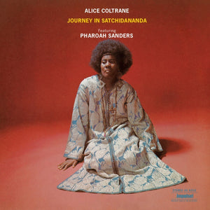 Alice Coltrane featuring Pharoah Sanders – Journey in Satchidananda vinyl LP album cover art